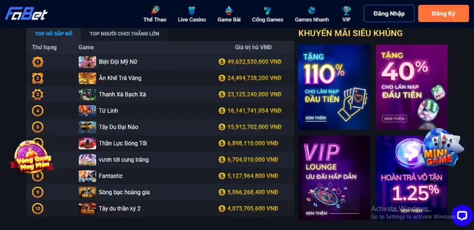 Các nhà cung cấp game nổ hũ hàng đầu tại Spobet Chính Thức